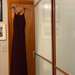 Maroon onepice jumpsuit